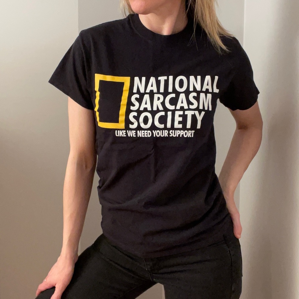 National Sarcasm Society Humor Joke T-Shirt - Picture 3 of 7